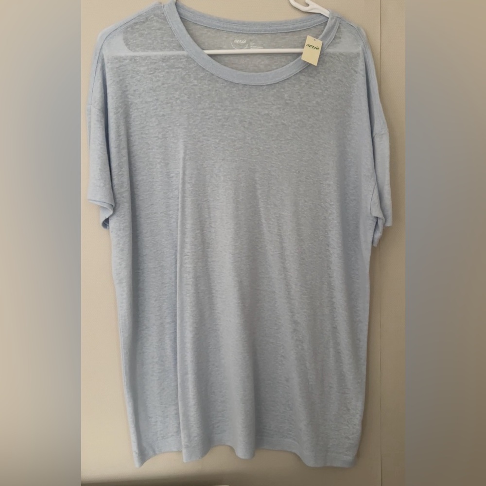 light blue american eagle oversized top
